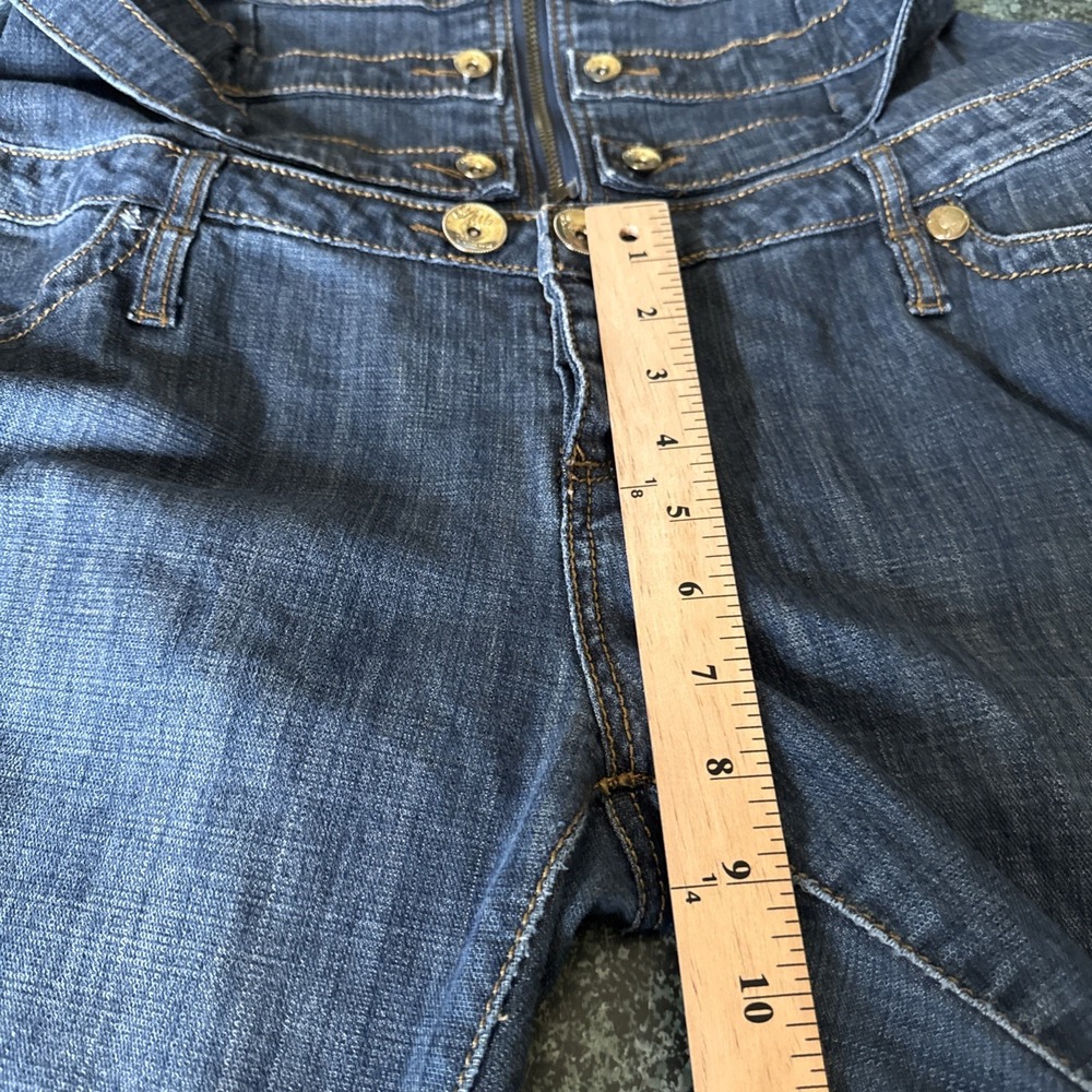 Apple Bottoms Denim Jumpsuit Womens Halter Strappy 13/14 Y2K VTG Hiphop - Picture 16 of 16